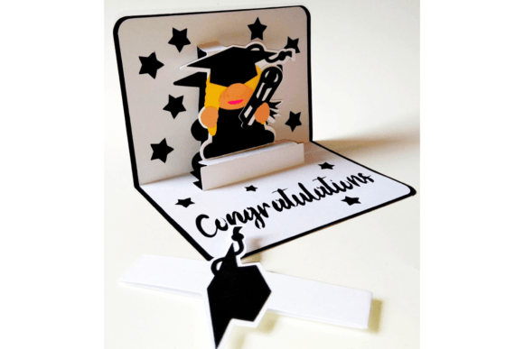 3D SVG Graduation Pop-Up Card for Bold Branding Campaigns