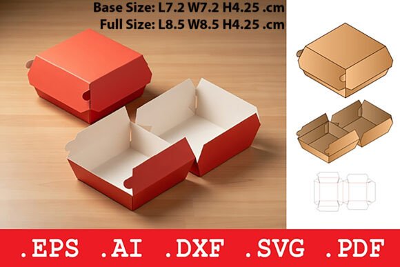 3D SVG Hamburger Takeaway Box: A Practical Design Asset for Creative Projects