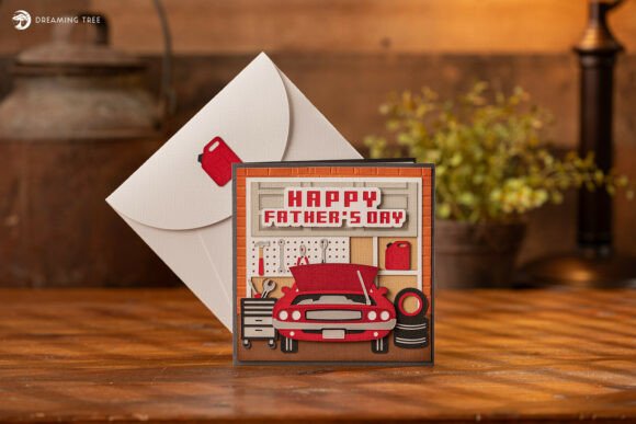 Dad s Garage Card SVG for Father S Day and 3D SVG
