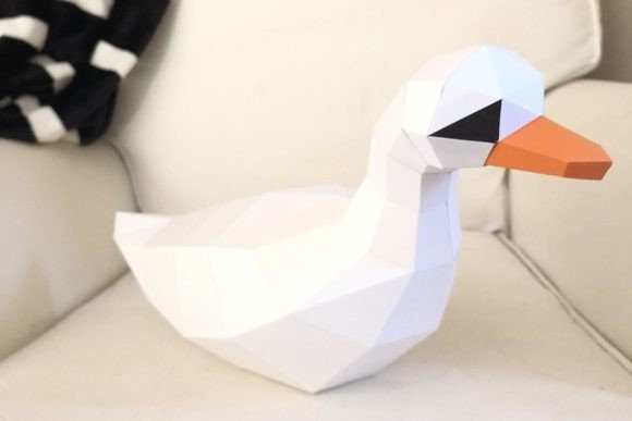 Duck Paper Sculpture: A 3D SVG Animals Asset Review