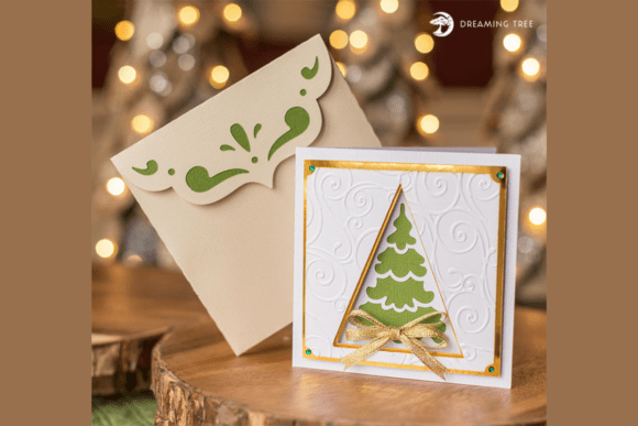 Evergreen Greeting Card SVG for Christmas Projects