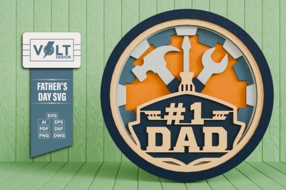 Father’s Day 3D SVG – A Versatile Design Asset for Content Creators