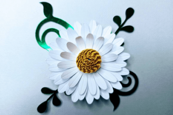 Gerbera Daisy 3D SVG Paper Flower for Handmade Projects