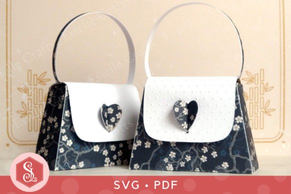 Handbag Favour Box SVG PDF Template: 3D SVG Gift Boxes Review