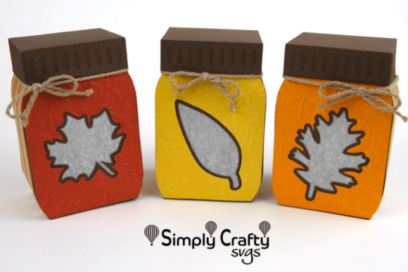 Leaves Mason Jar Luminary Set SVG: A 3D SVG Fall Design Review