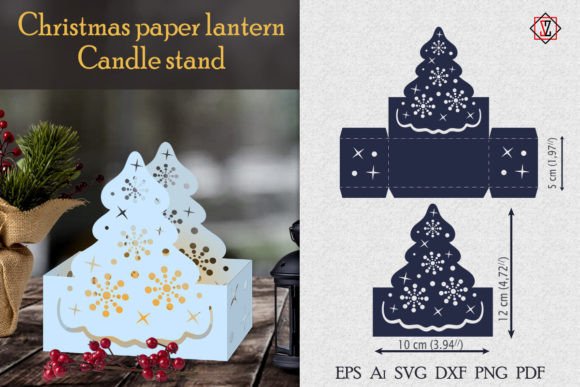 Paper Lantern Herringbone2 Paper Cut 3D SVG Christmas Review