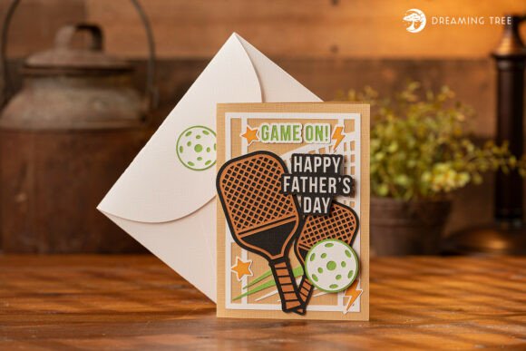 Pickleball Card SVG for Father S Day 3D SVG