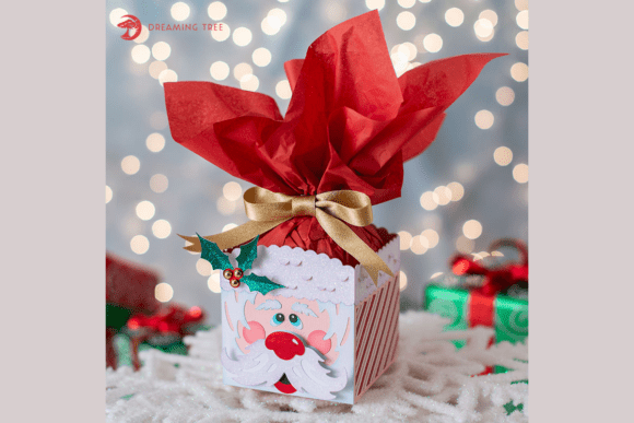 Santa Gift Box SVG: A 3D SVG for Seasonal Gift Boxes