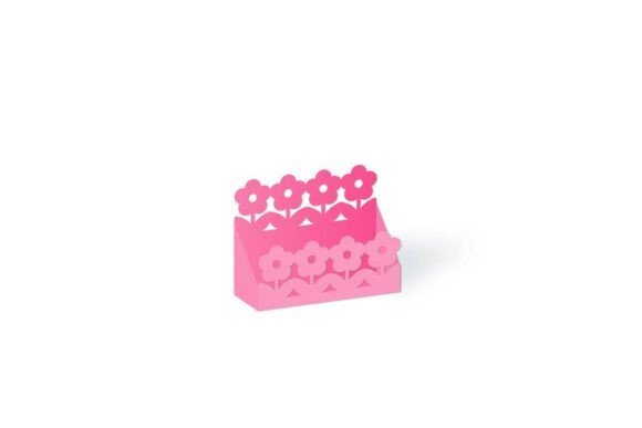 Spring Flowers Cut out Tray Favour Box – A 3D SVG for Baby Branding