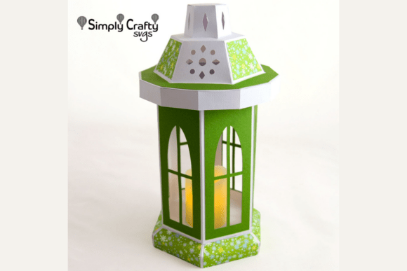 Tall Window Lantern SVG: A 3D Design Asset for Centerpiece Creativity